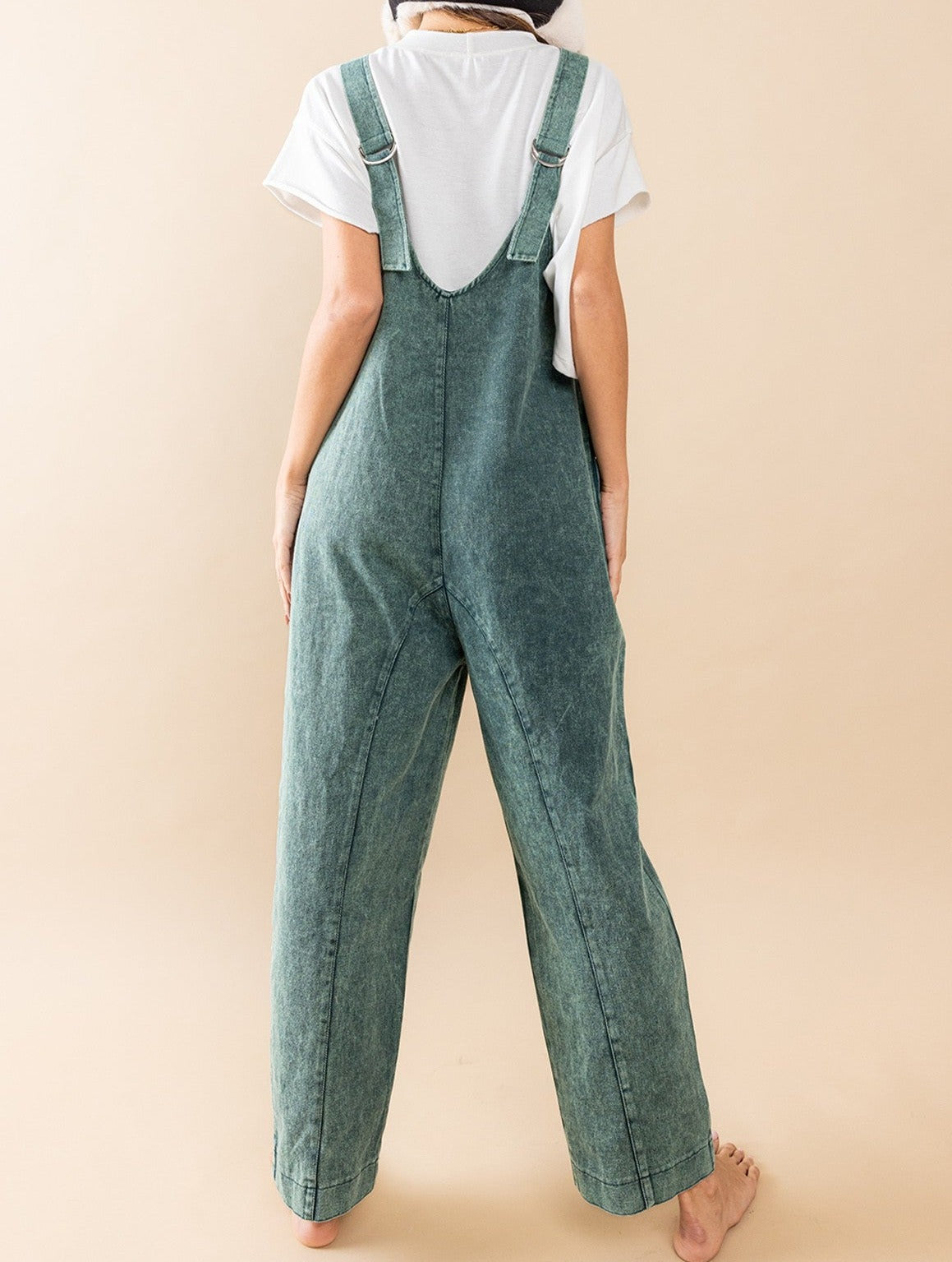 SIA ACID DENIM OVERALL JUMPSUIT